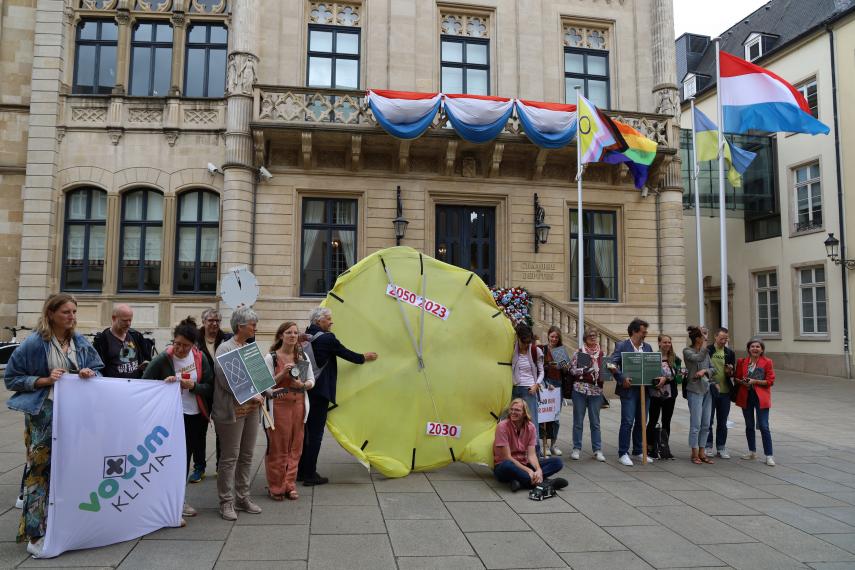 Caritas Luxembourg at the Votum Klima demonstration (4/07/2023)
